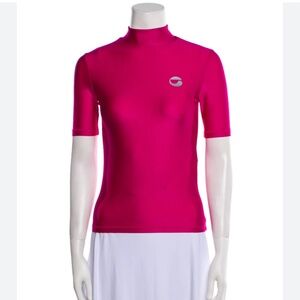 Coperni mock Neck Fitted Top